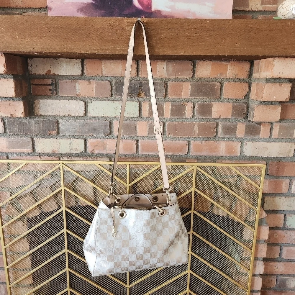 MICHAEL Kors Cynthia Sachel Gold and Tan. MSRP 450